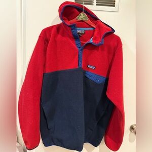 Patagonia snap-t synchilla hoody fleece jacket men’s large EUC